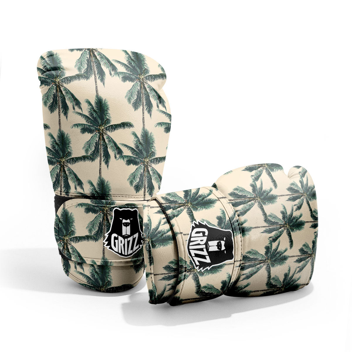 Palm Tree Tropical Print Pattern Pro Boxing Glove