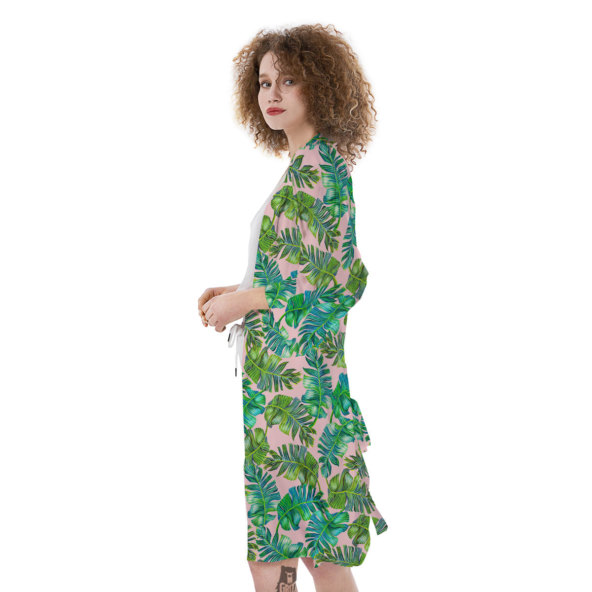 Palm Tree Vintage Print Pattern Kimono-grizzshop