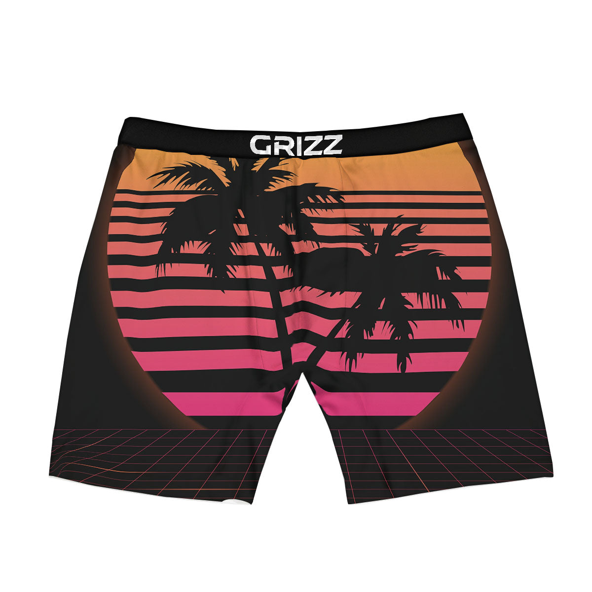 Palm Trees And Night Sunset Sky Print Boxer Briefs-grizzshop