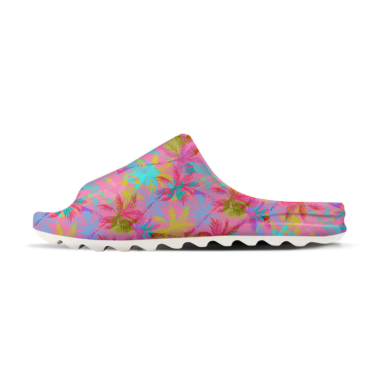 Palm Tree Rainbow Print Pattern Sandals-grizzshop