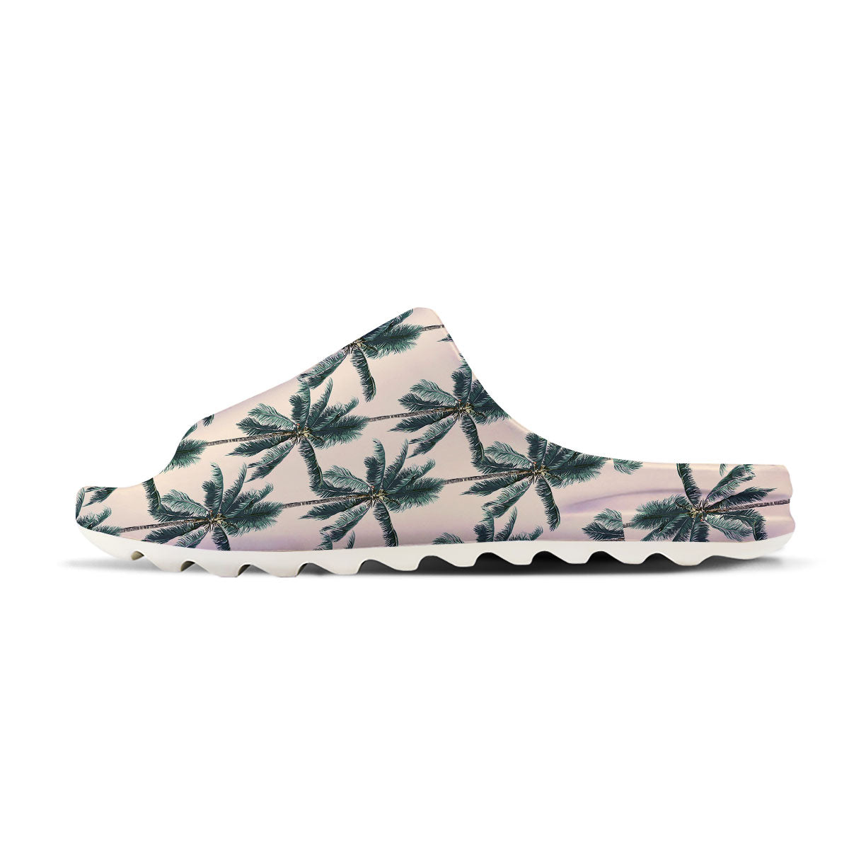 Palm Tree Tropical Print Pattern Sandals-grizzshop