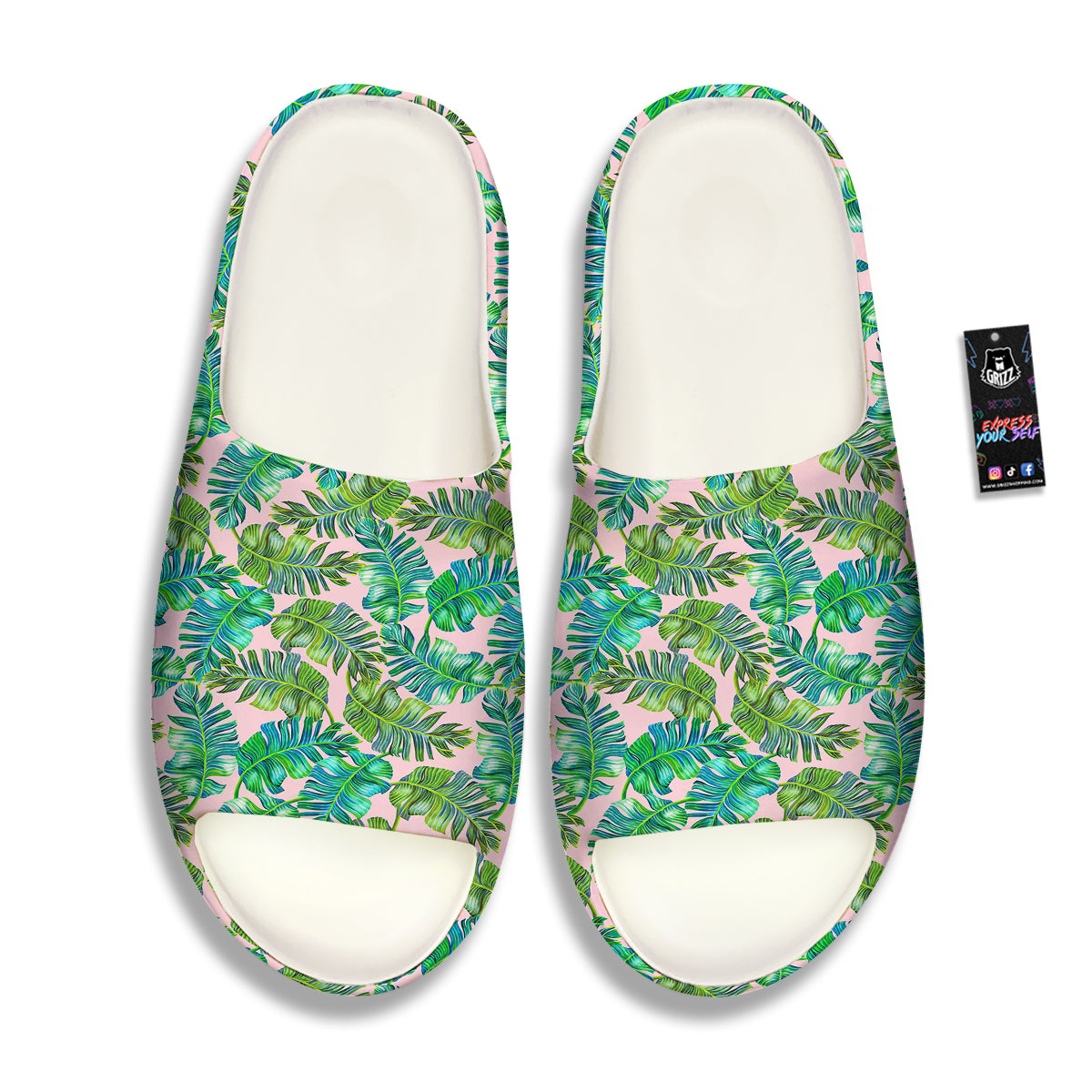 Palm Tree Vintage Print Pattern Sandals-grizzshop