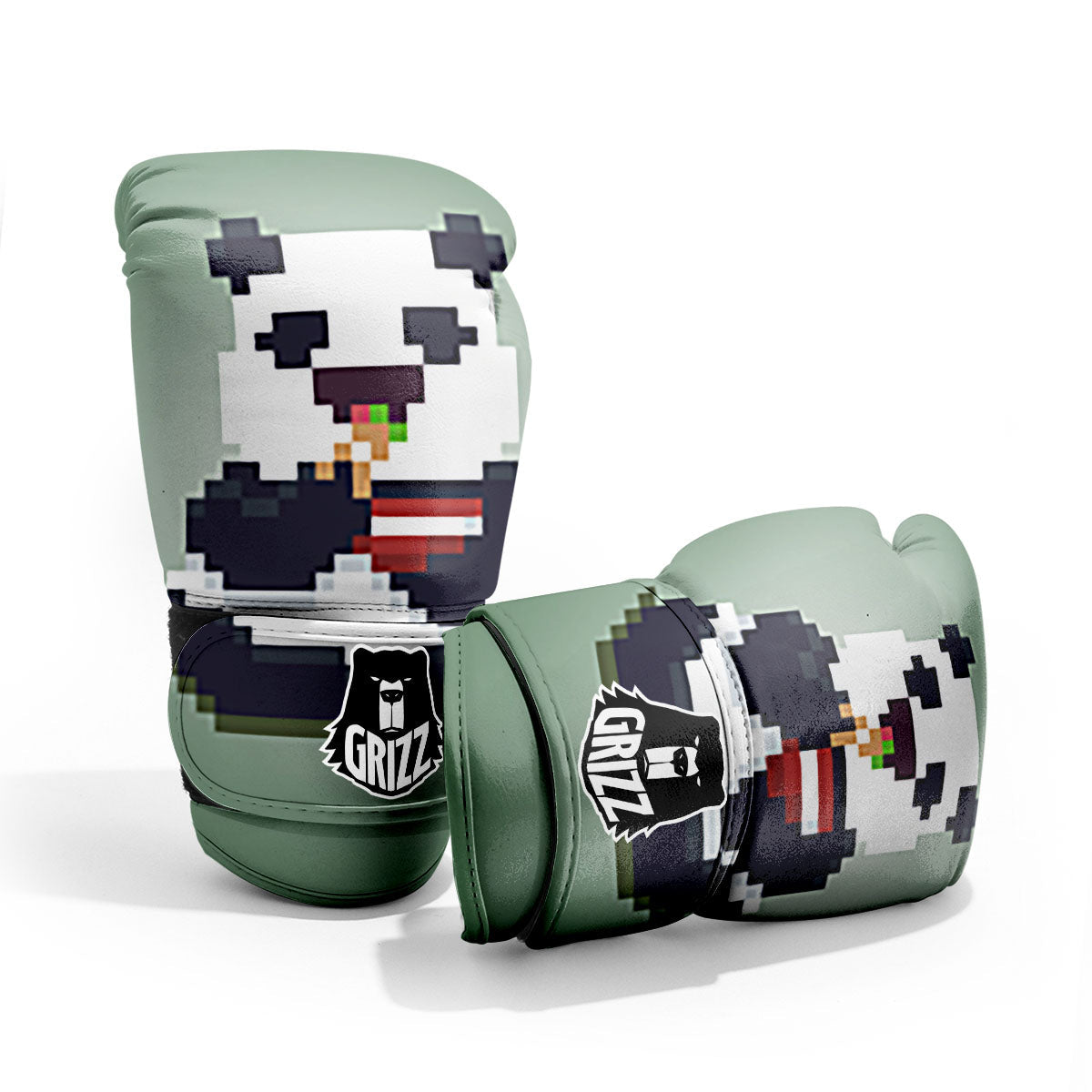 Panda 8-Bit Pixel Print Pro Boxing Glove