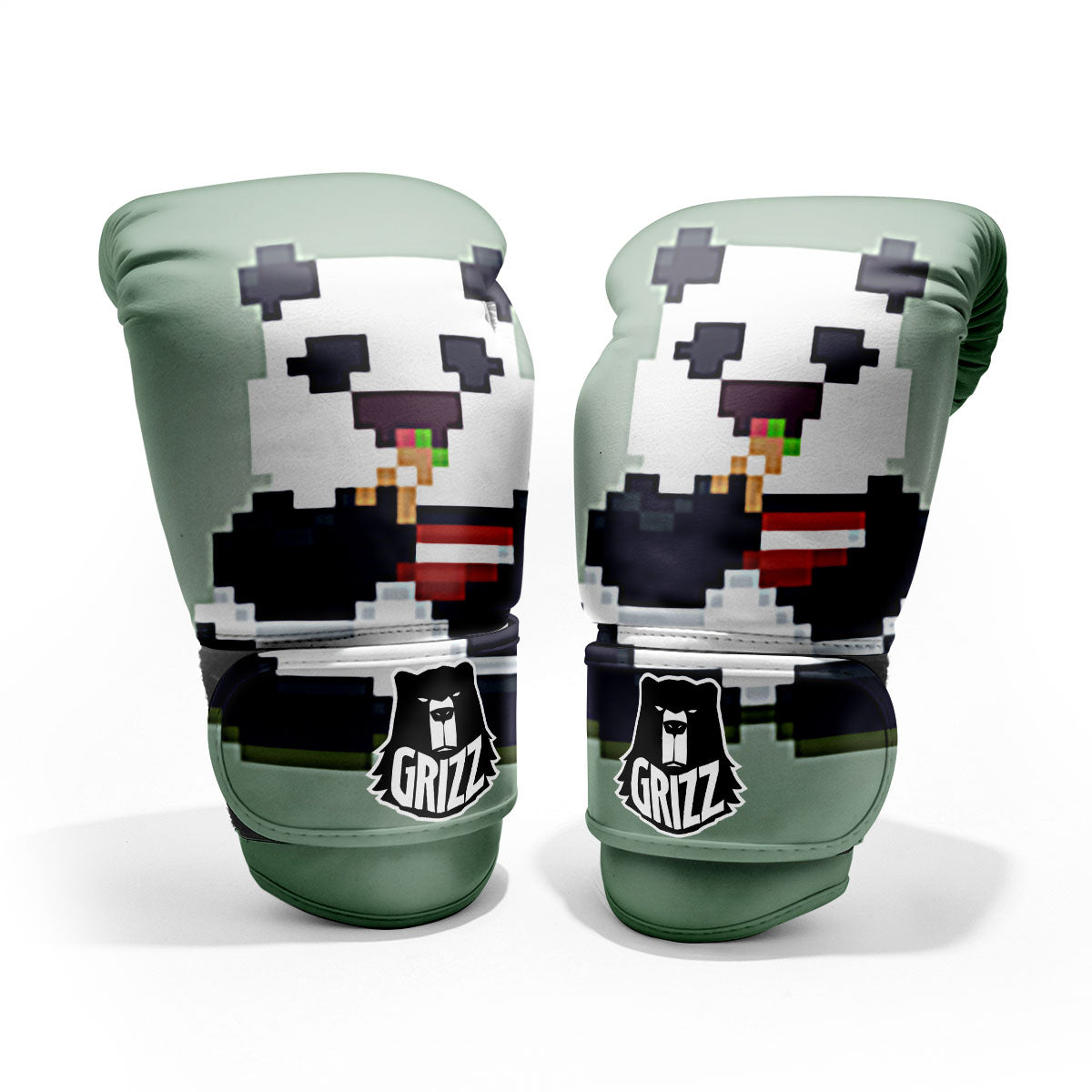 Panda 8-Bit Pixel Print Pro Boxing Glove
