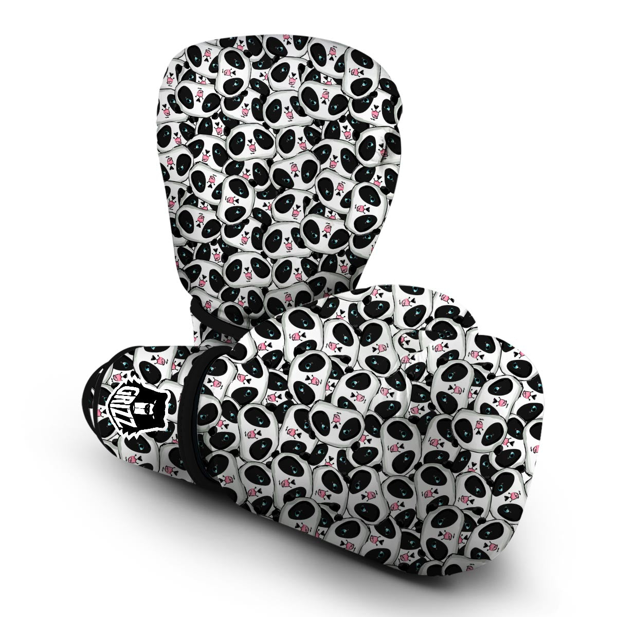 Panda Baby Pattern Print Boxing Gloves-grizzshop