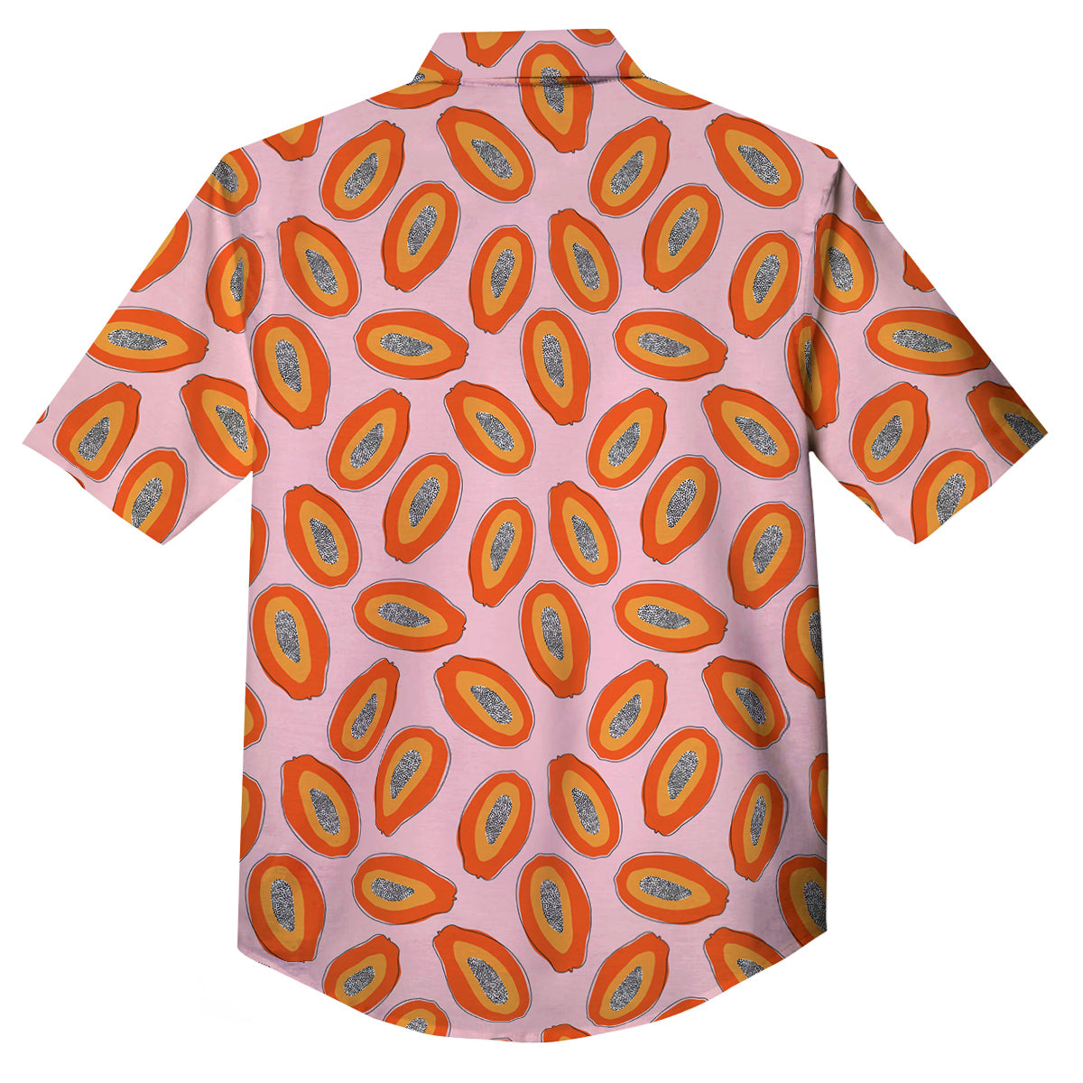 Papaya Cute Print Pattern Button Up Shirt-grizzshop