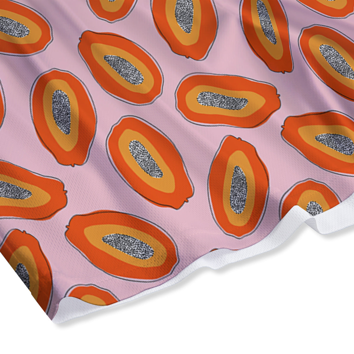 Papaya Cute Print Pattern Mesh Shorts-grizzshop