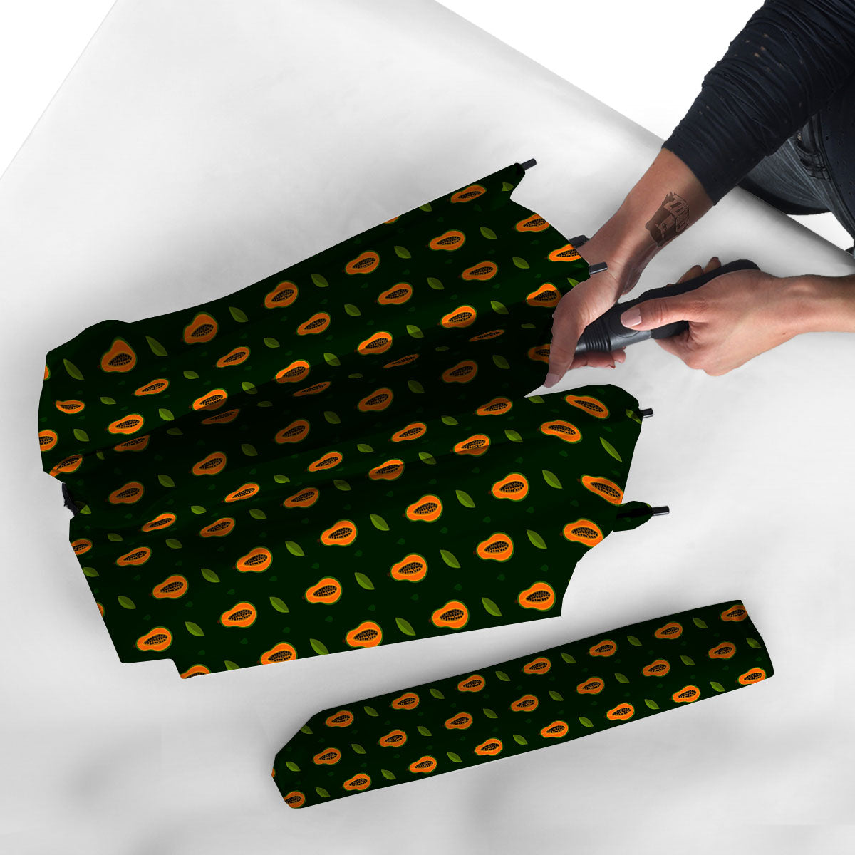 Papaya Exotic Print Pattern Umbrella-grizzshop