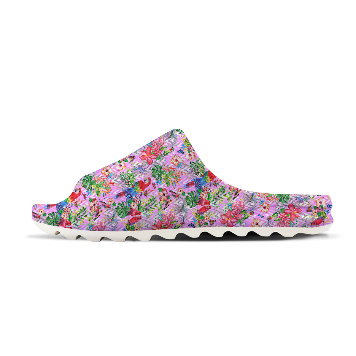 Paradise Flower Bird Print Pattern Sandals-grizzshop