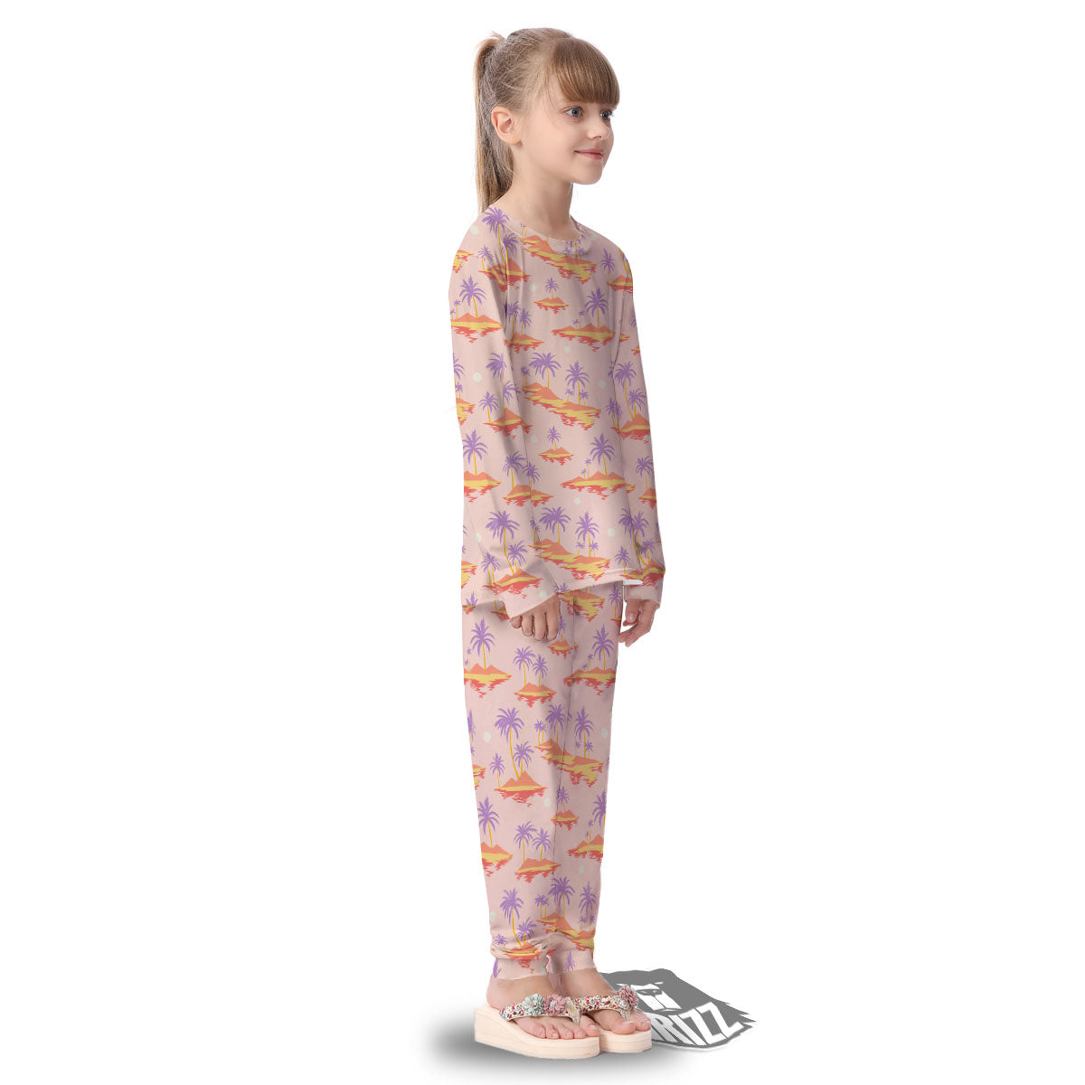 Paradise Hawaii Tropical Print Pattern Kid's Pajamas-grizzshop