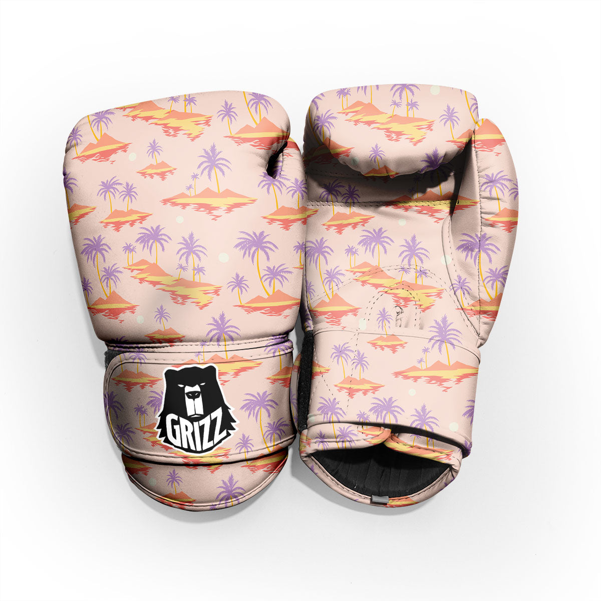 Paradise Hawaii Tropical Print Pattern Sparring Gloves-grizzshop