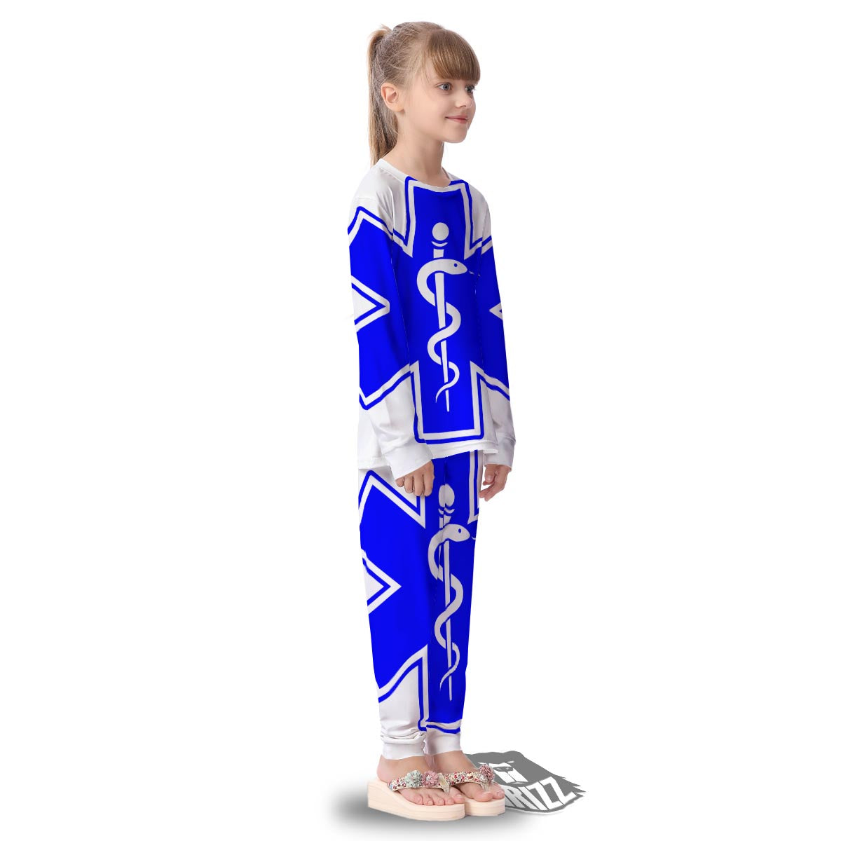 Paramedic Symbol The Star Of Life Print Kid's Pajamas-grizzshop