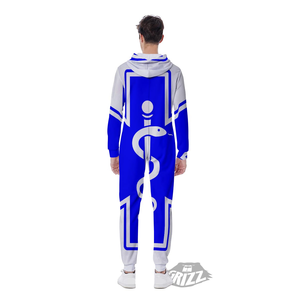 Paramedic Symbol The Star Of Life Print Men's Jumpsuit-grizzshop