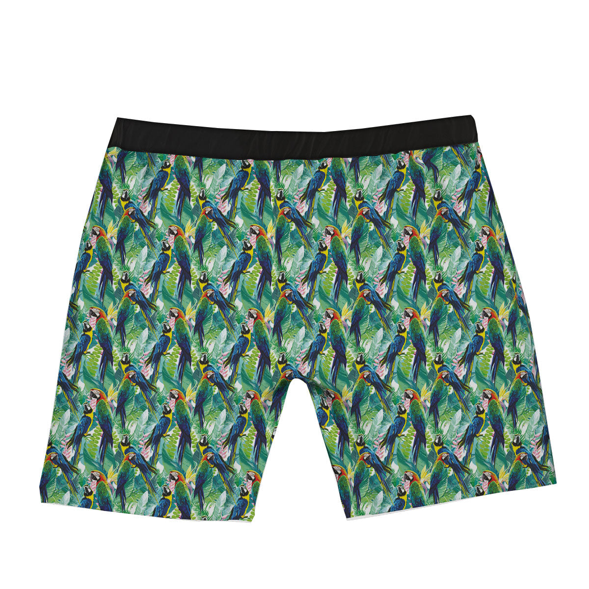 Parrot Macaw Print Pattern Boxer Briefs-grizzshop
