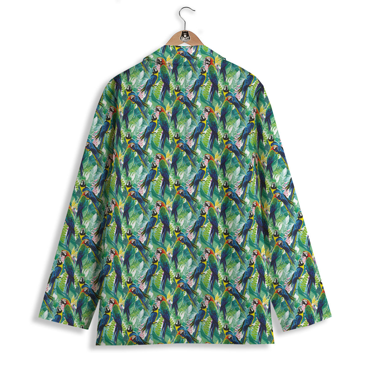 Parrot Macaw Print Pattern Women's Blazer-grizzshop