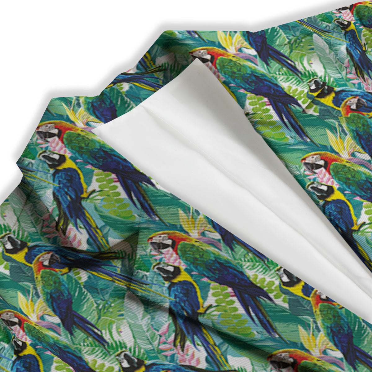 Parrot Macaw Print Pattern Women's Blazer-grizzshop