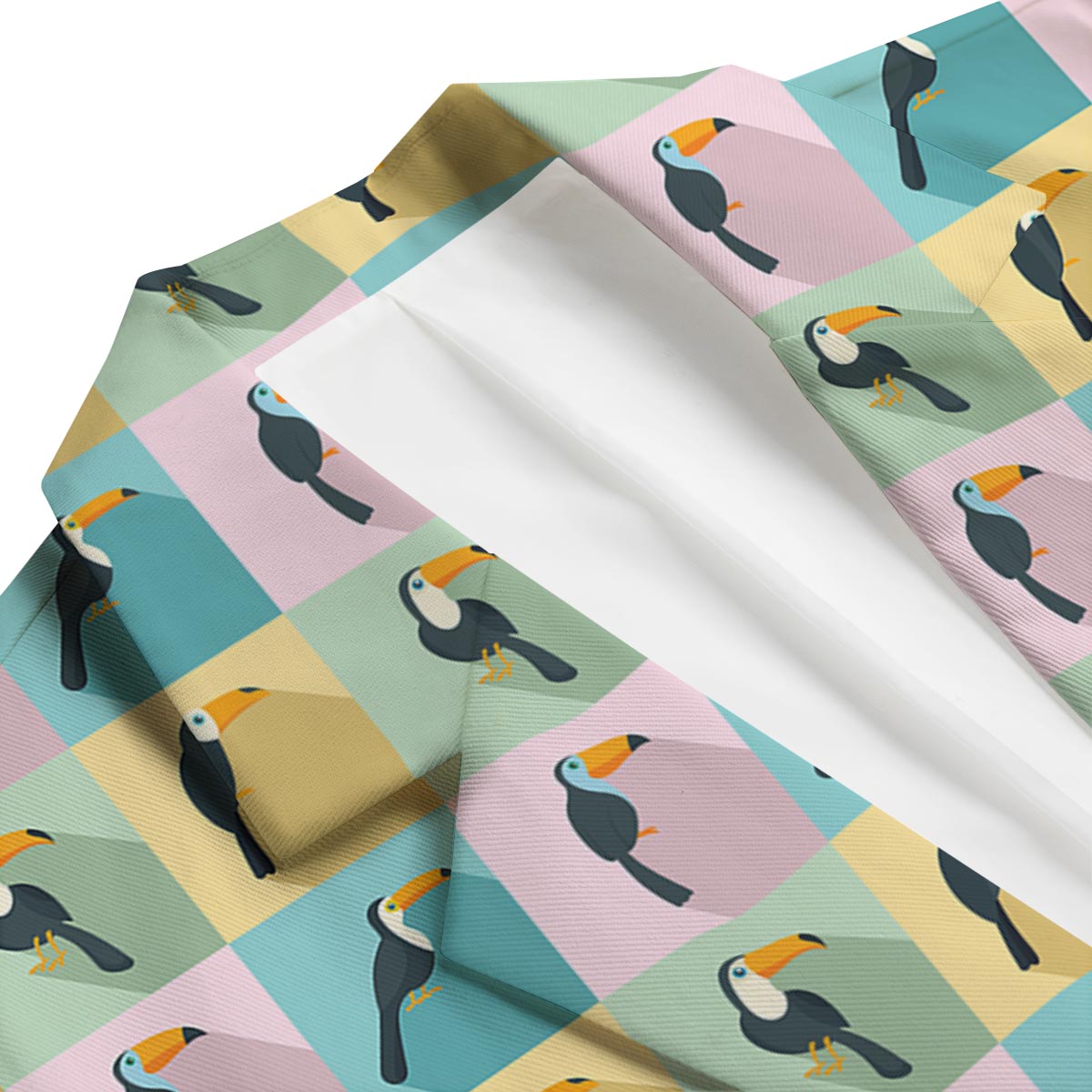 Parrot Print Pattern Men's Blazer-grizzshop