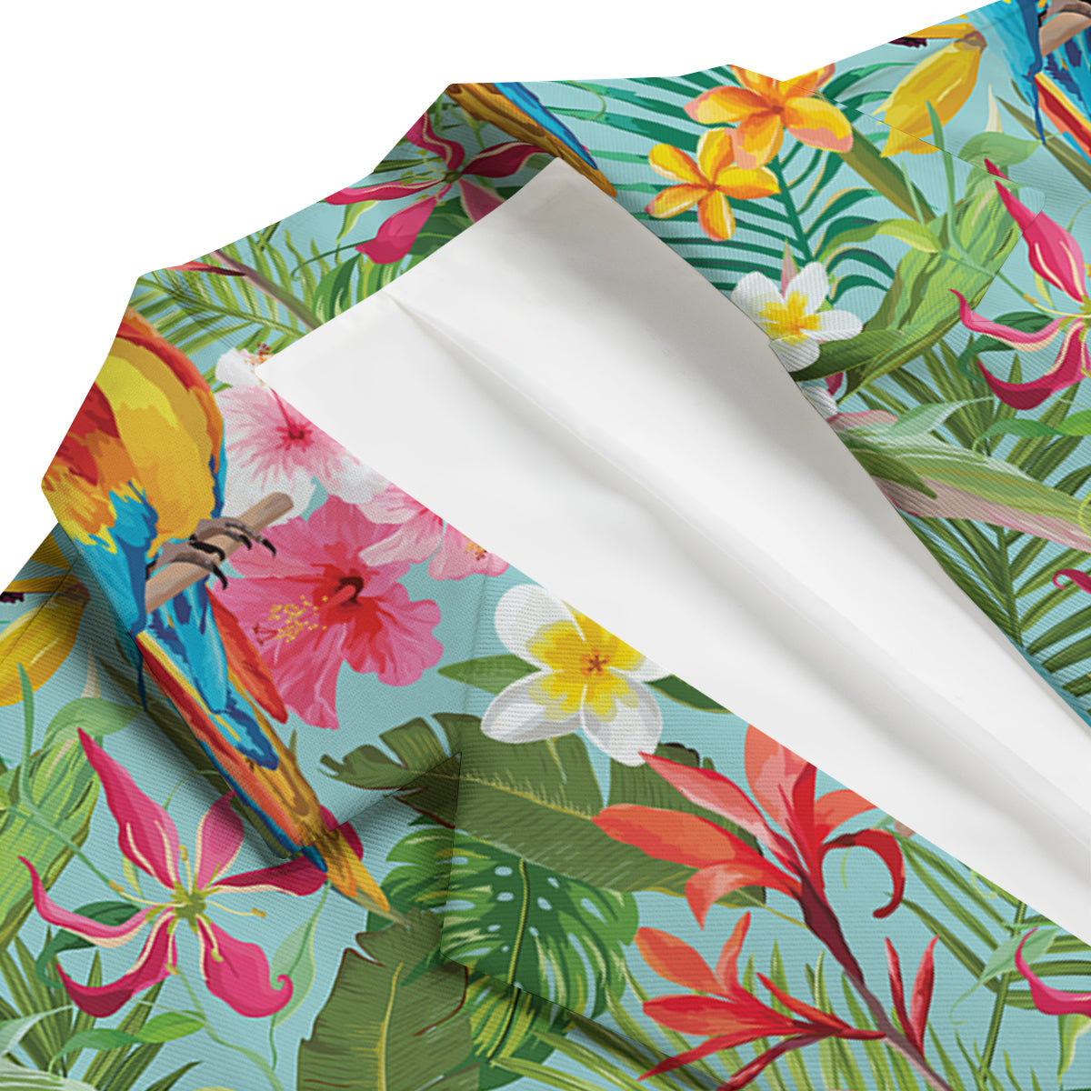 Parrot Tropical Print Pattern Men's Blazer-grizzshop