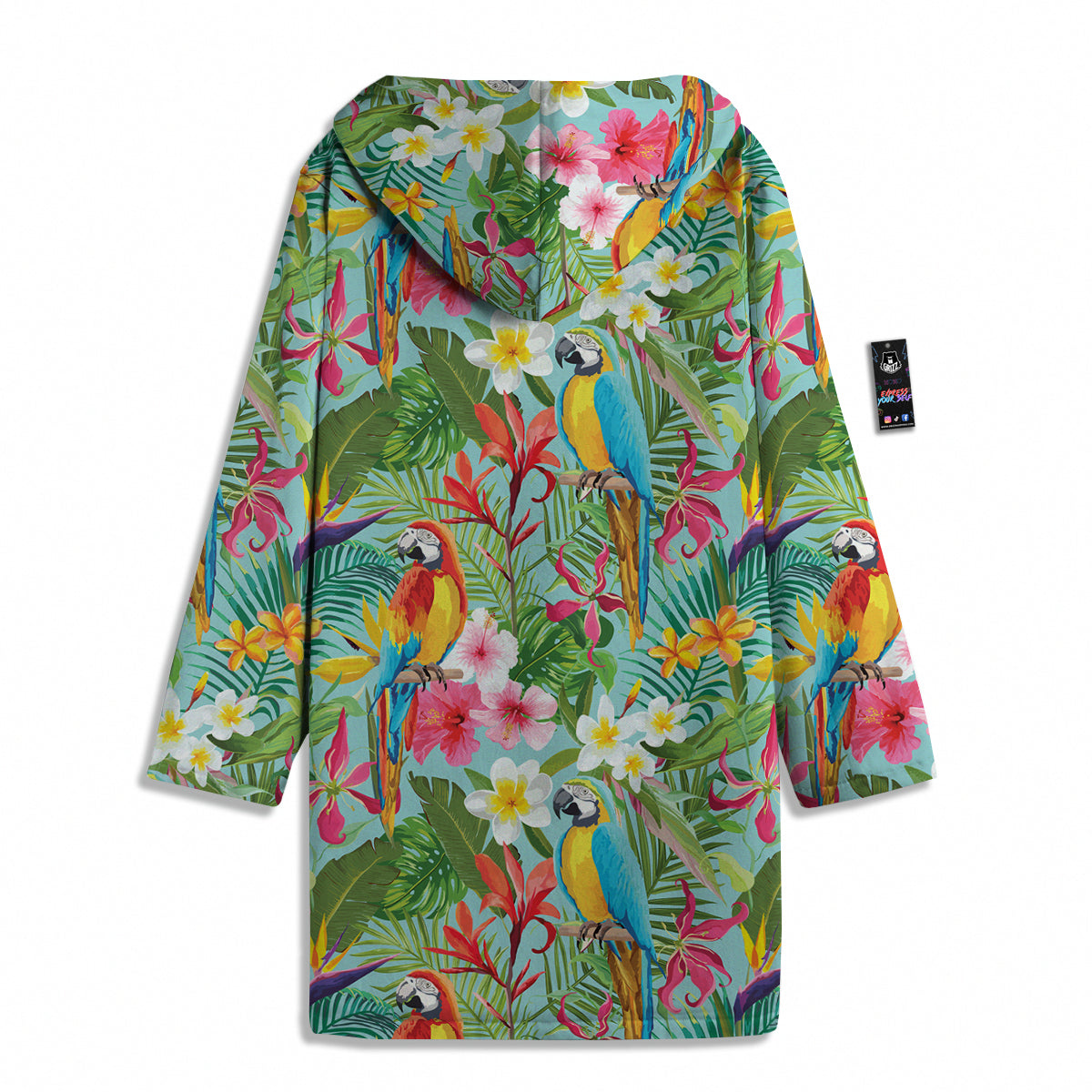 Parrot Tropical Print Pattern Men's Windbreaker Jacket-grizzshop