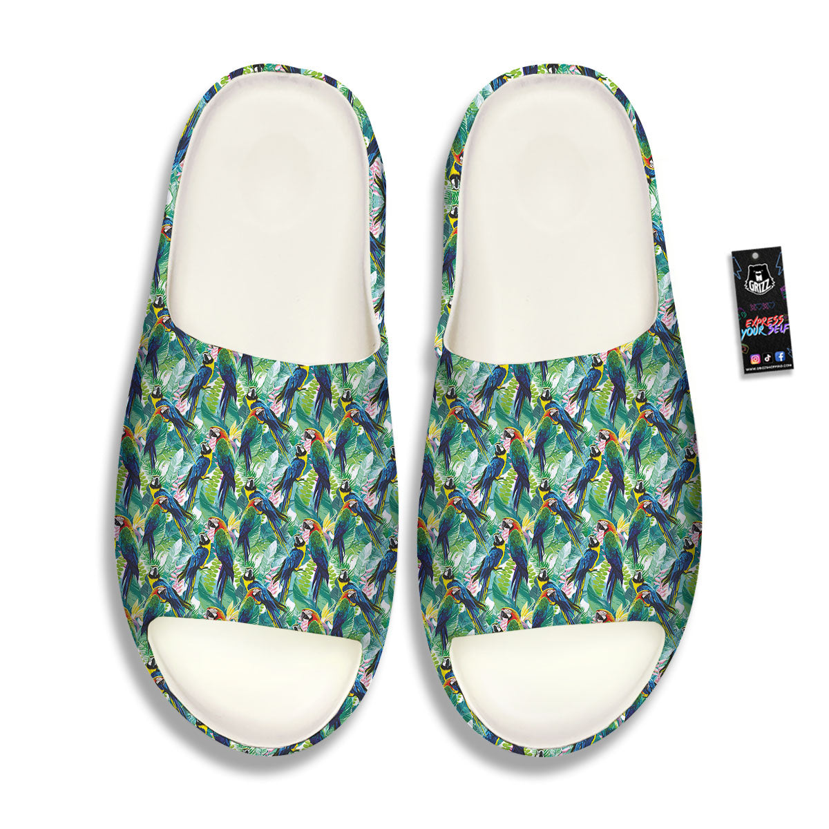Parrot Macaw Print Pattern Sandals-grizzshop