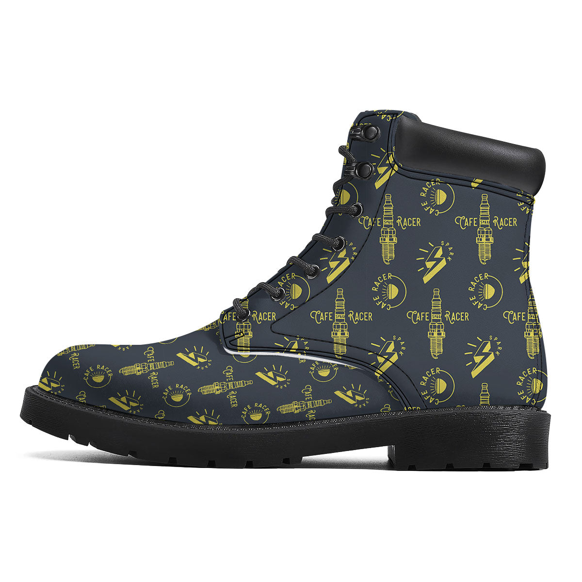 Parts Motorcycle Print Pattern Boots-grizzshop