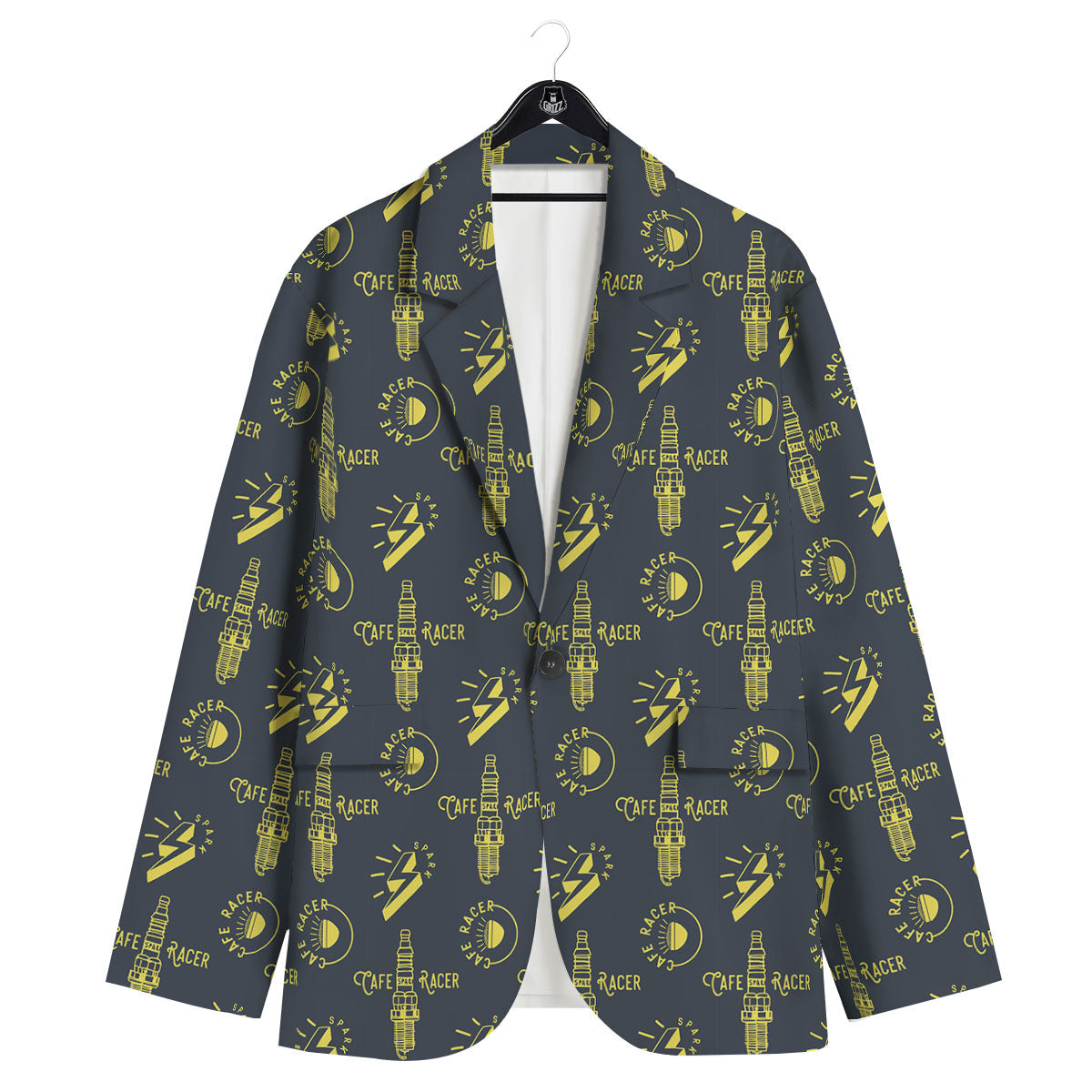 Parts Motorcycle Print Pattern Men's Sport Coat-grizzshop