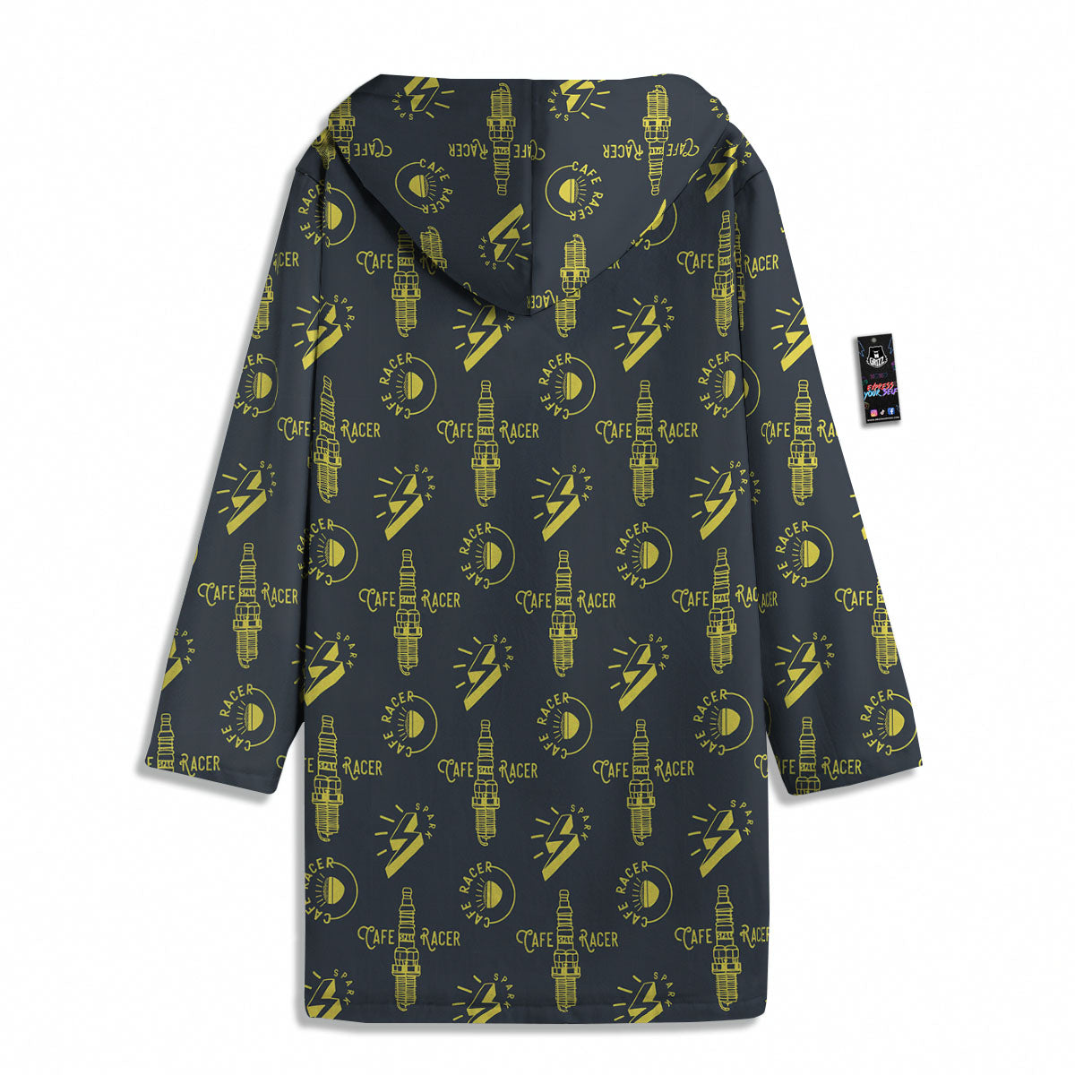 Parts Motorcycle Print Pattern Men's Windbreaker Jacket-grizzshop