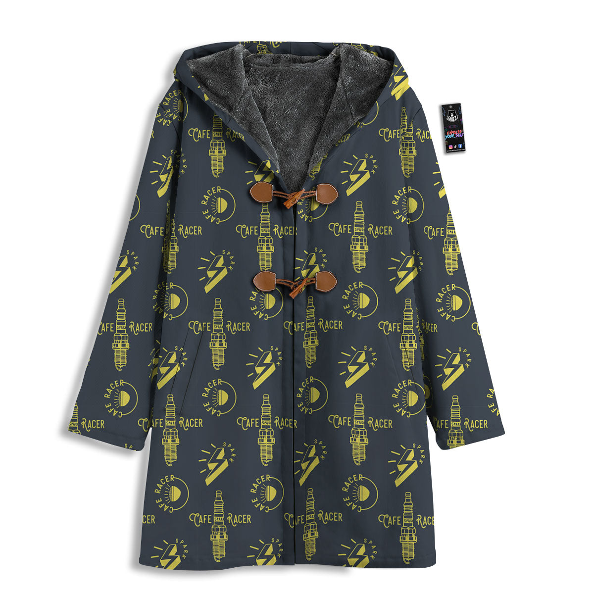 Parts Motorcycle Print Pattern Men's Windbreaker Jacket-grizzshop