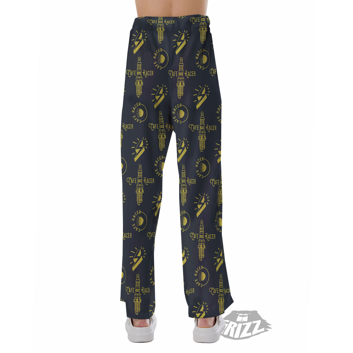 Parts Motorcycle Print Pattern Pajama Pants-grizzshop