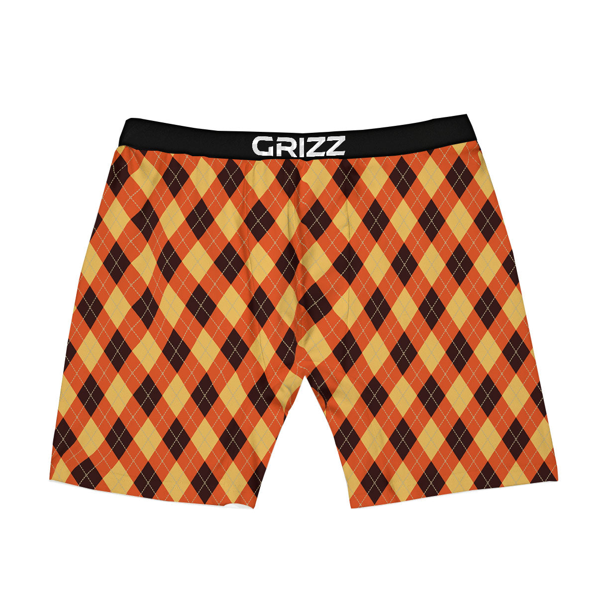 Party Argyle Halloween Print Pattern Boxer Briefs-grizzshop