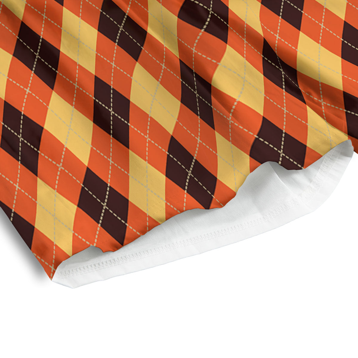Party Argyle Halloween Print Pattern Men's Athletic Shorts