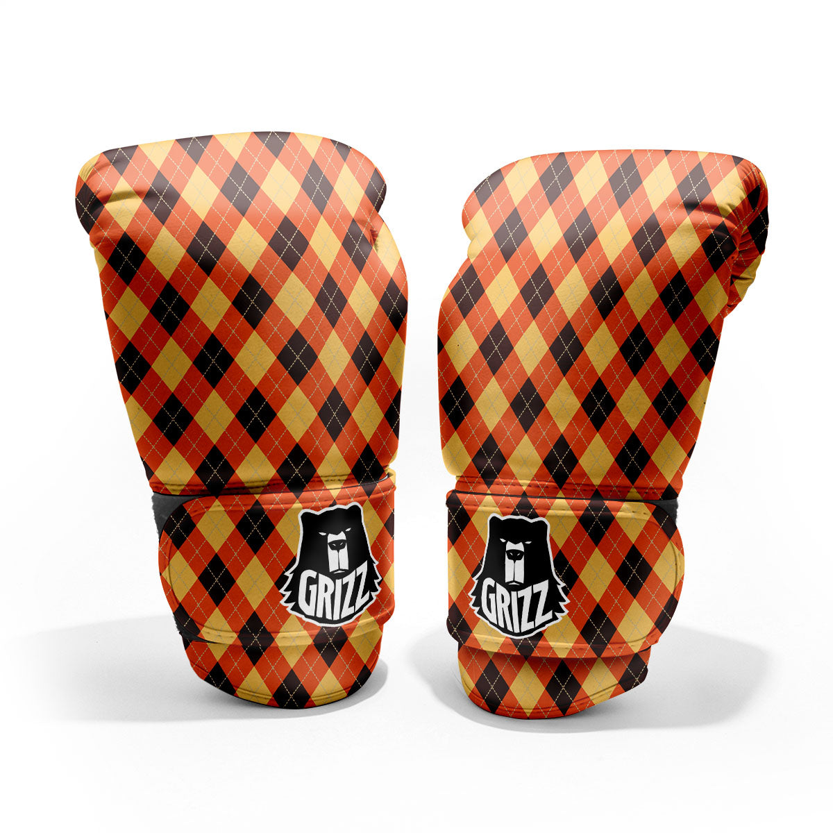Party Argyle Halloween Print Pattern Pro Boxing Glove