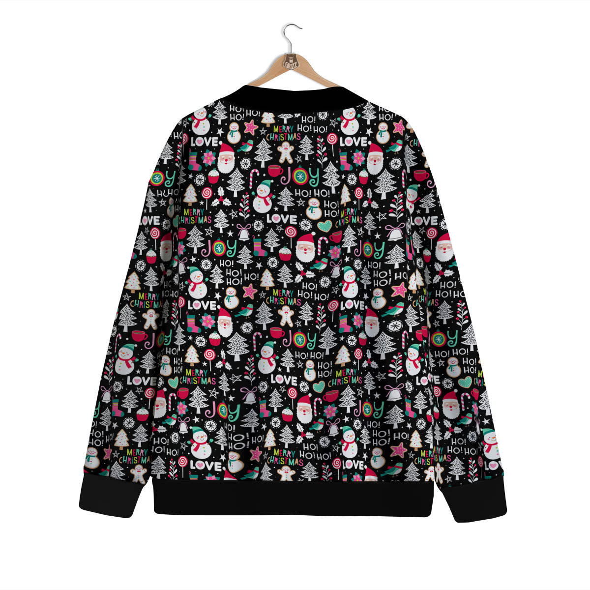 Party Elements Christmas Print Pattern Cardigan-grizzshop