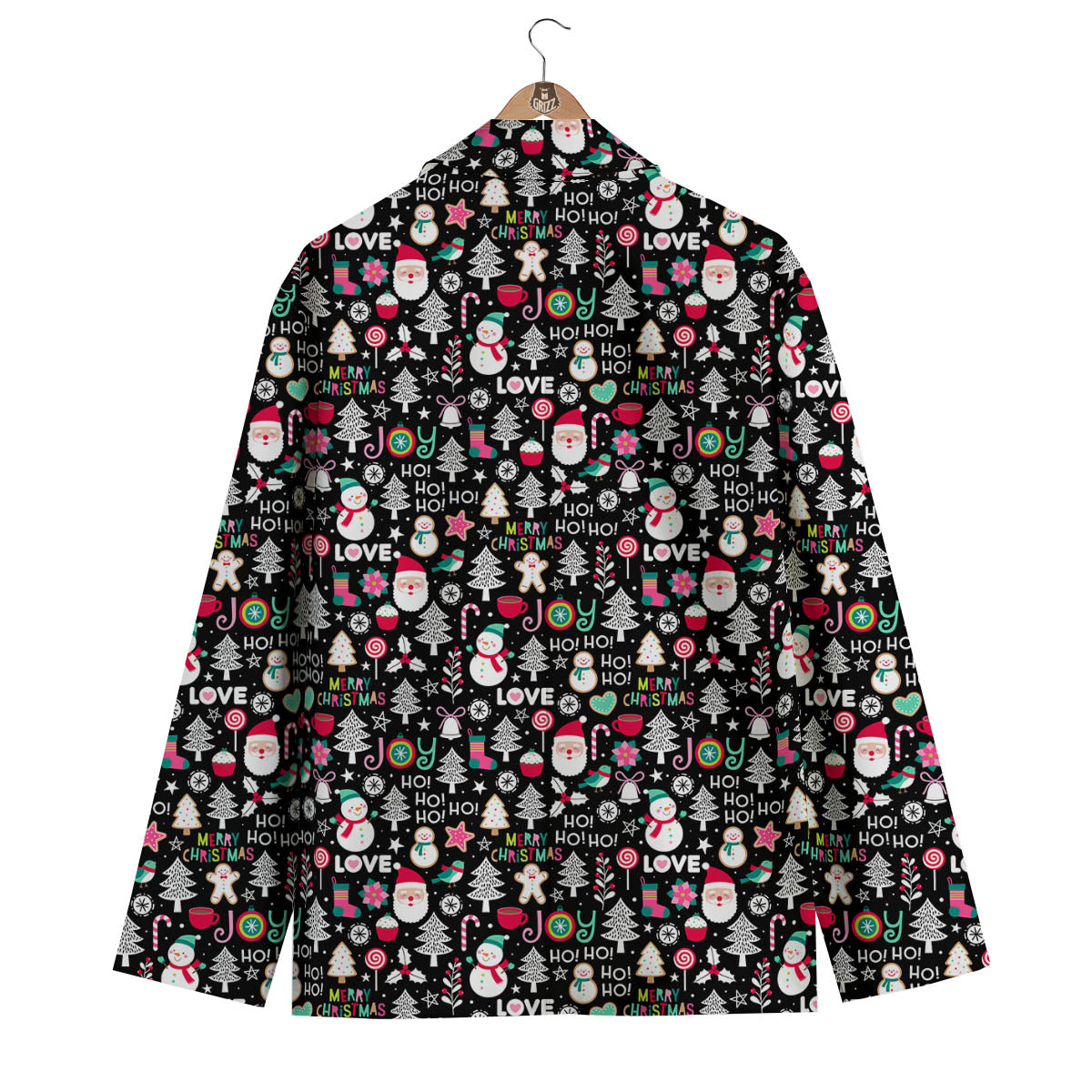 Party Elements Christmas Print Pattern Men's Blazer-grizzshop