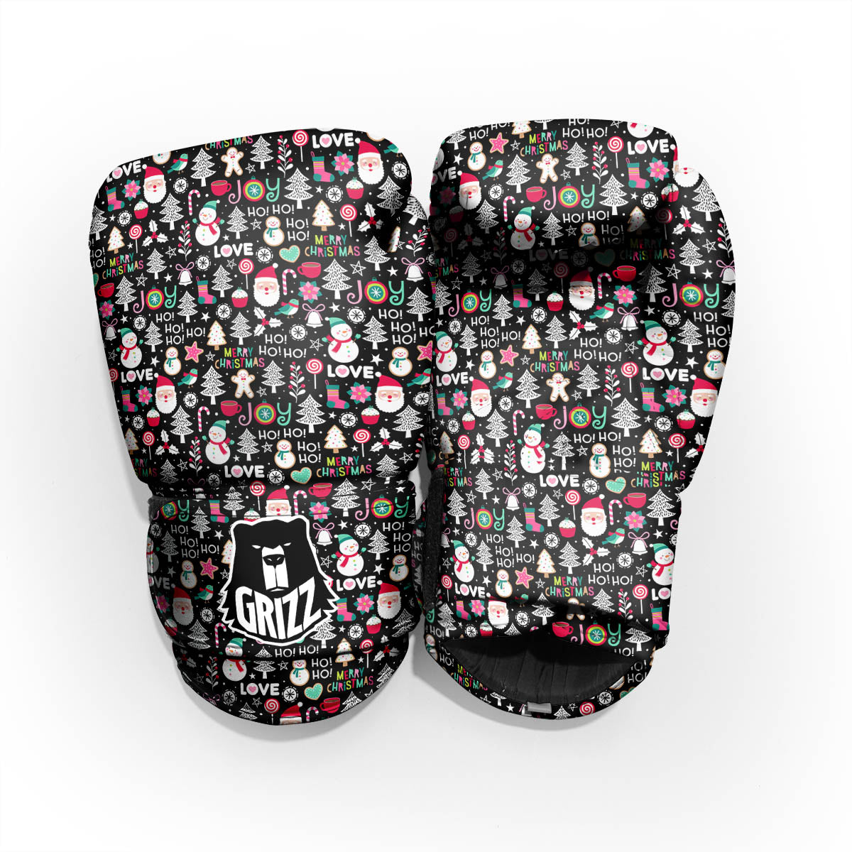 Party Elements Christmas Print Pattern Pro Boxing Glove