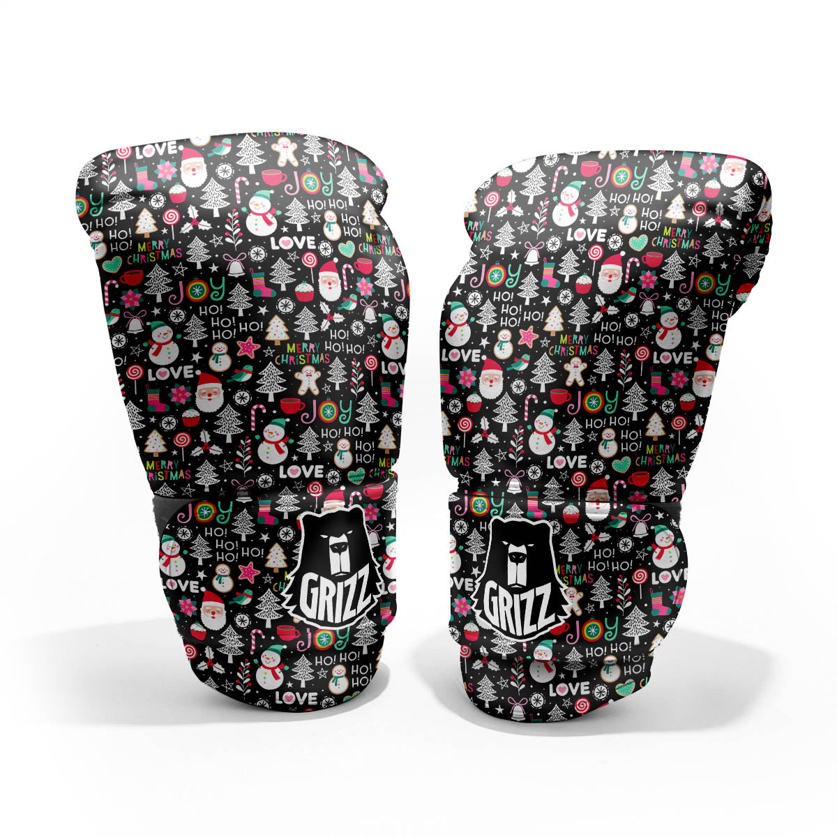 Party Elements Christmas Print Pattern Pro Boxing Glove