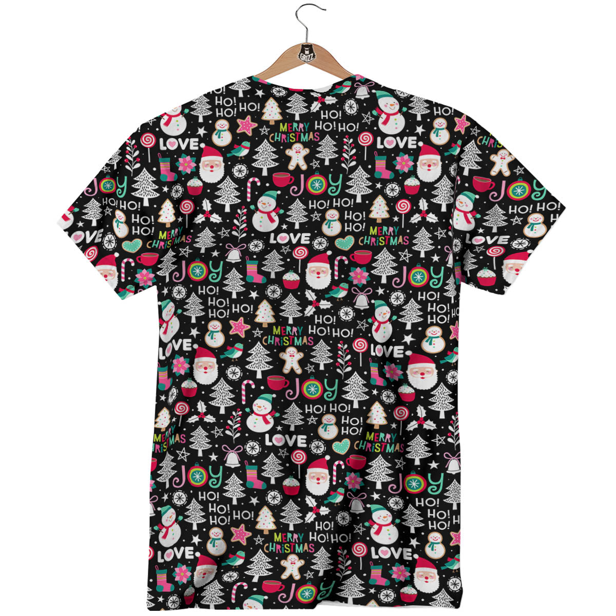 Party Elements Christmas Print Pattern T-Shirt-grizzshop