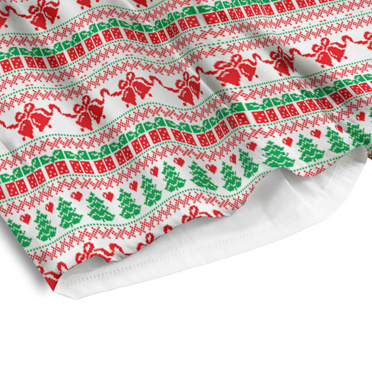 Party Knitted Christmas Print Pattern Men's Athletic Shorts