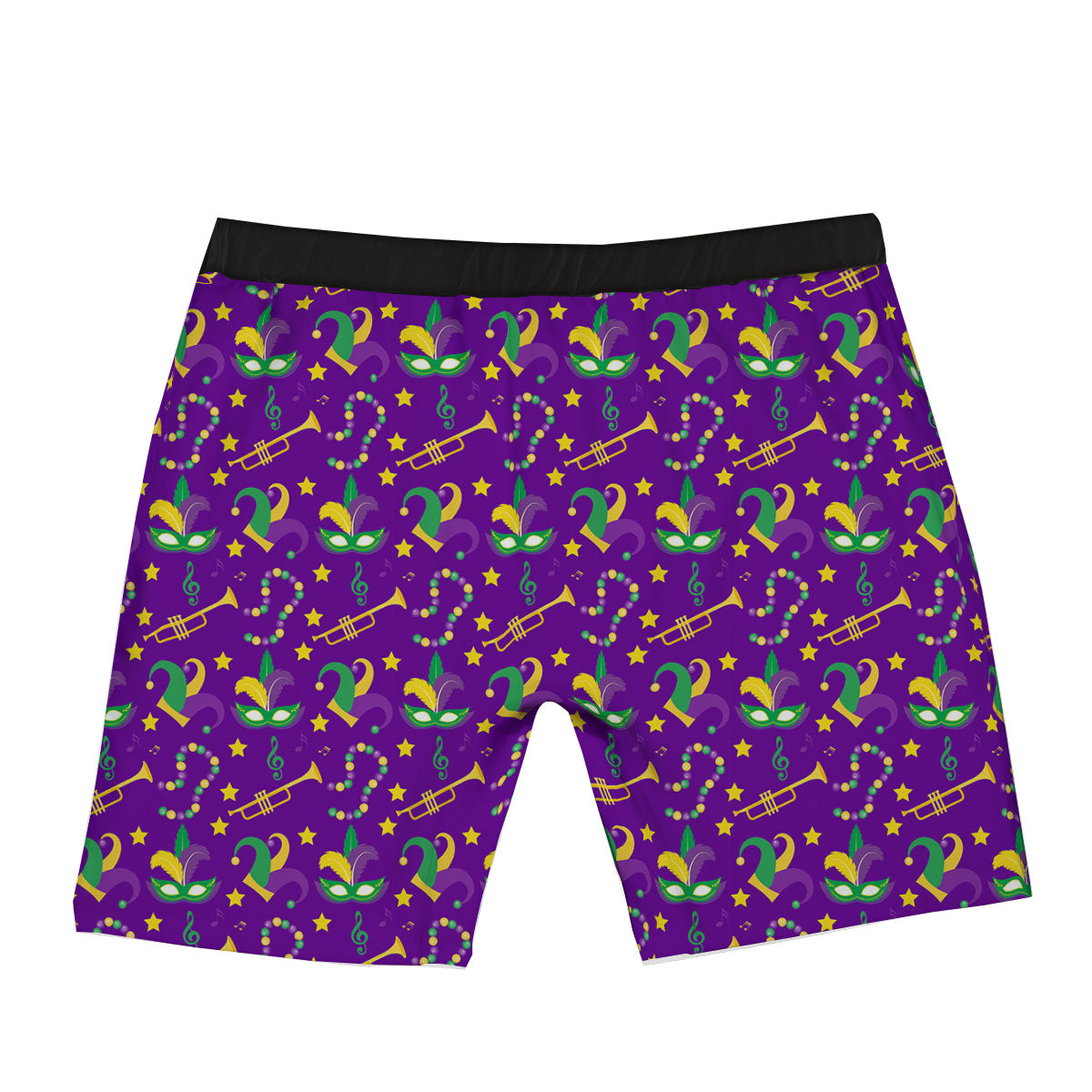 Party Mardi Gras Print Pattern Boxer Briefs-grizzshop