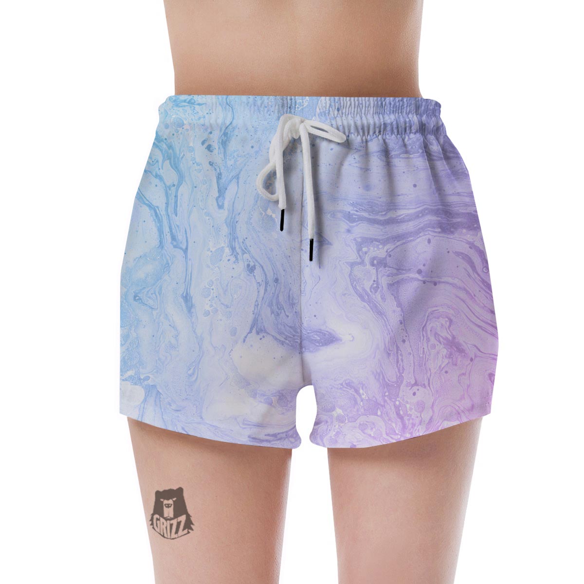 Pastel Marble Women's Shorts-grizzshop