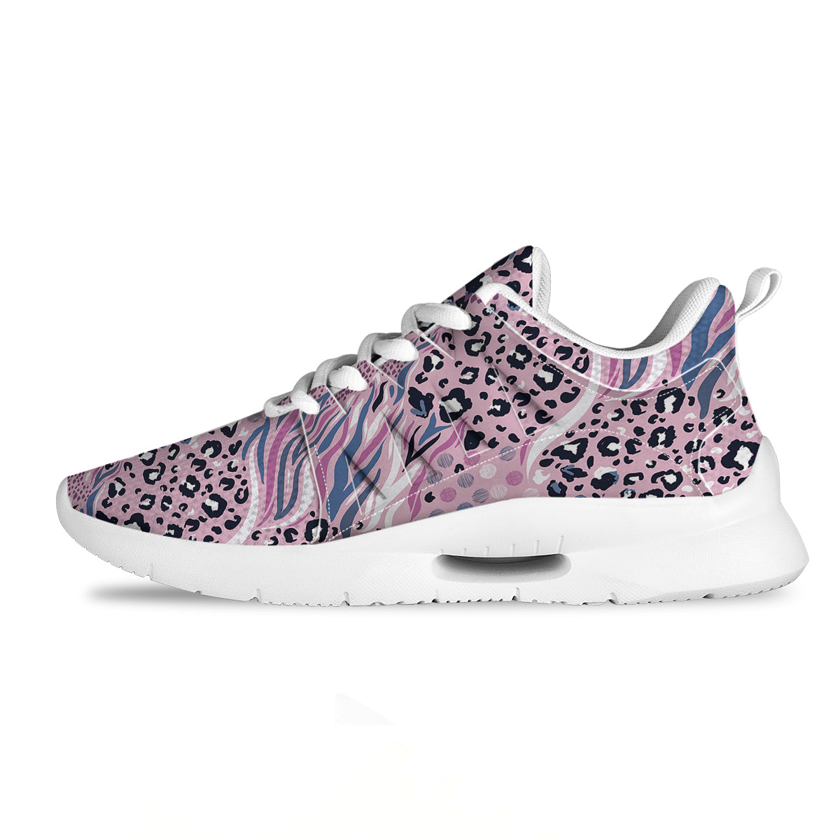Pastel Mix Animal Skin Print Tennis Shoes-grizzshop