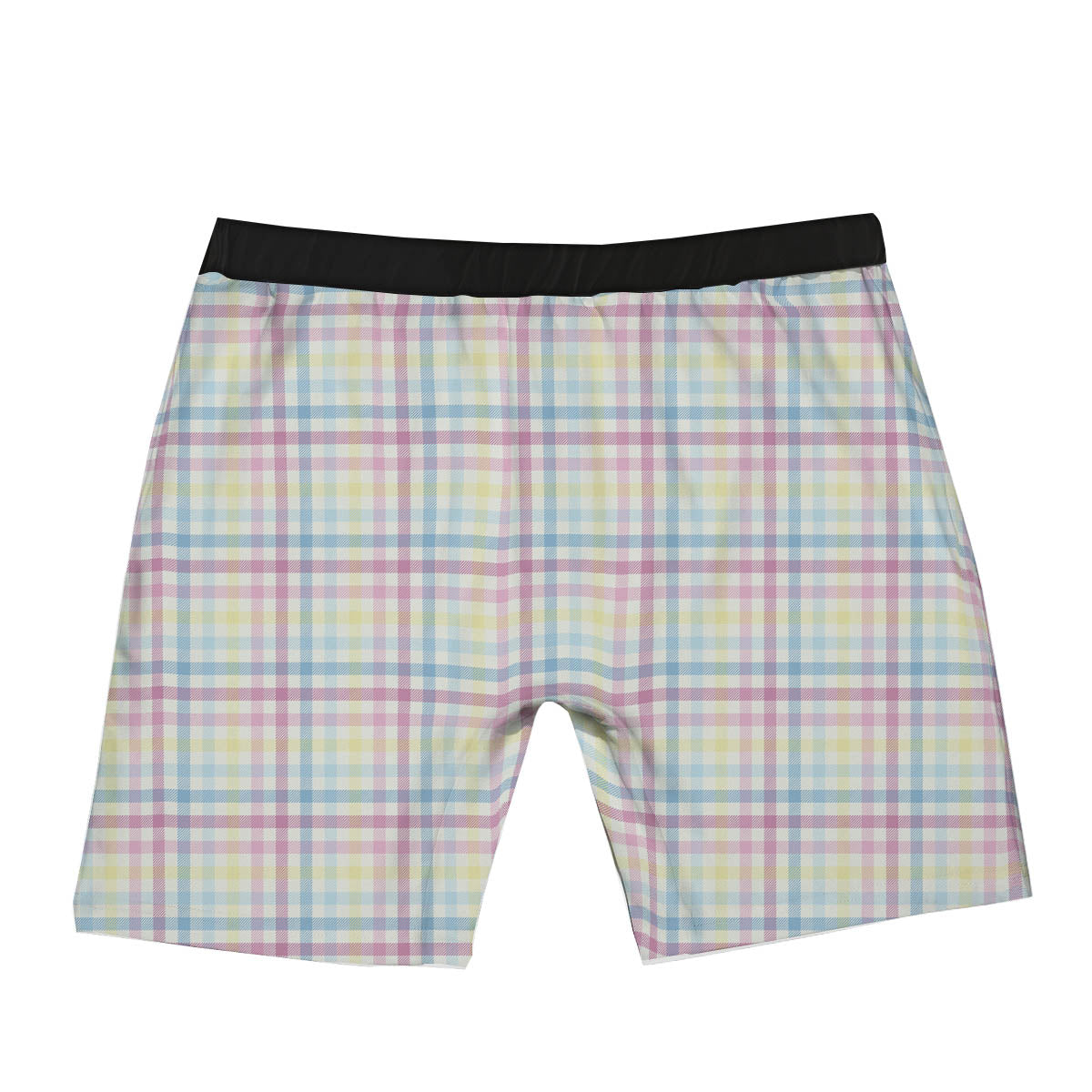 Pastel Plaid Cotton Candy Print Pattern Boxer Briefs-grizzshop