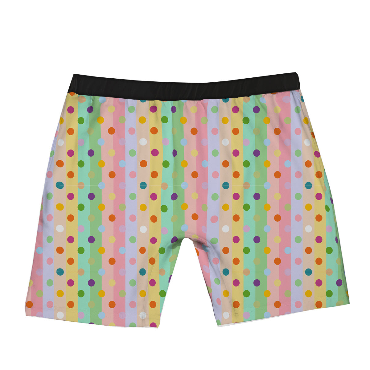 Pastel Polka Dots Print Pattern Boxer Briefs-grizzshop