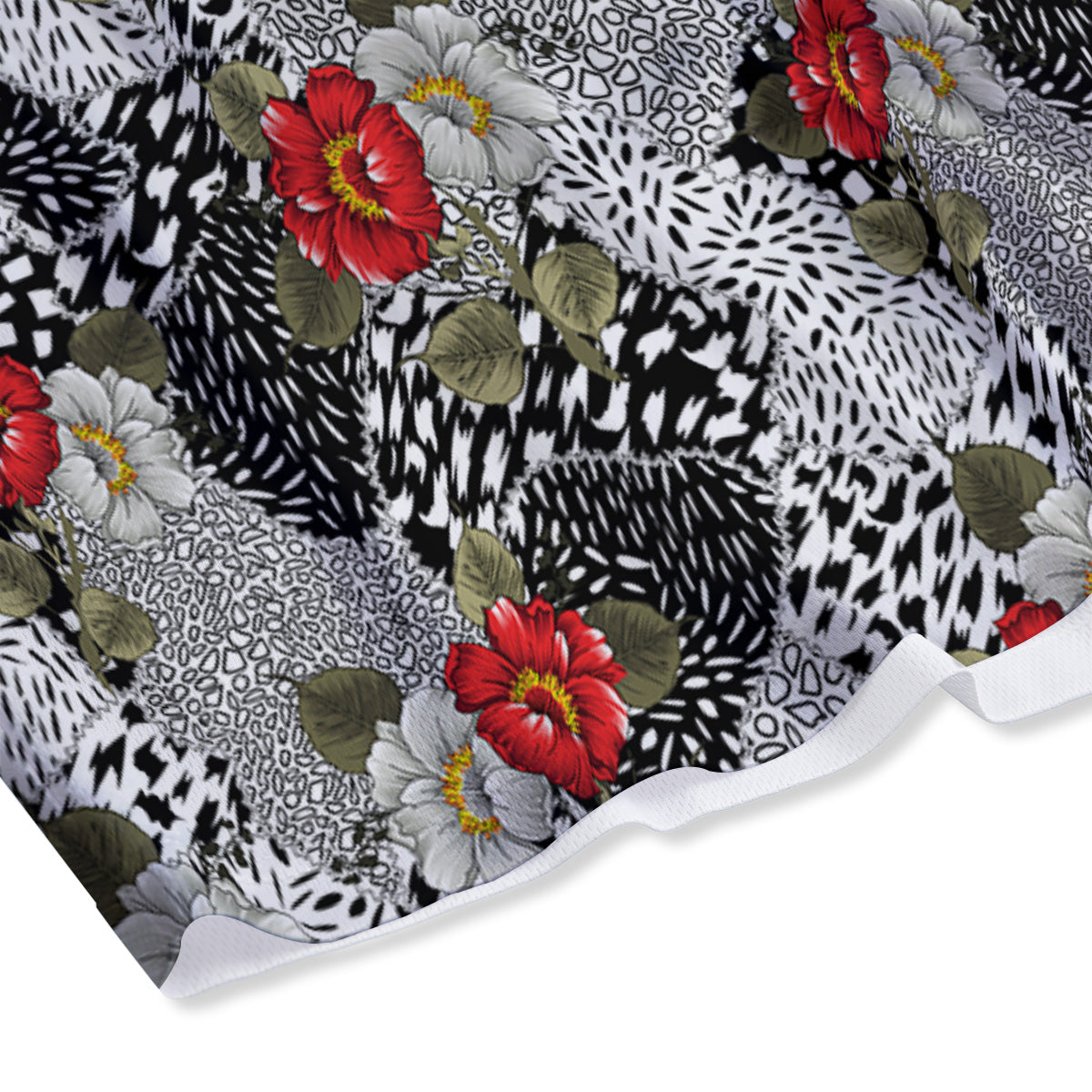Pinscher Doberman Print Mesh Shorts