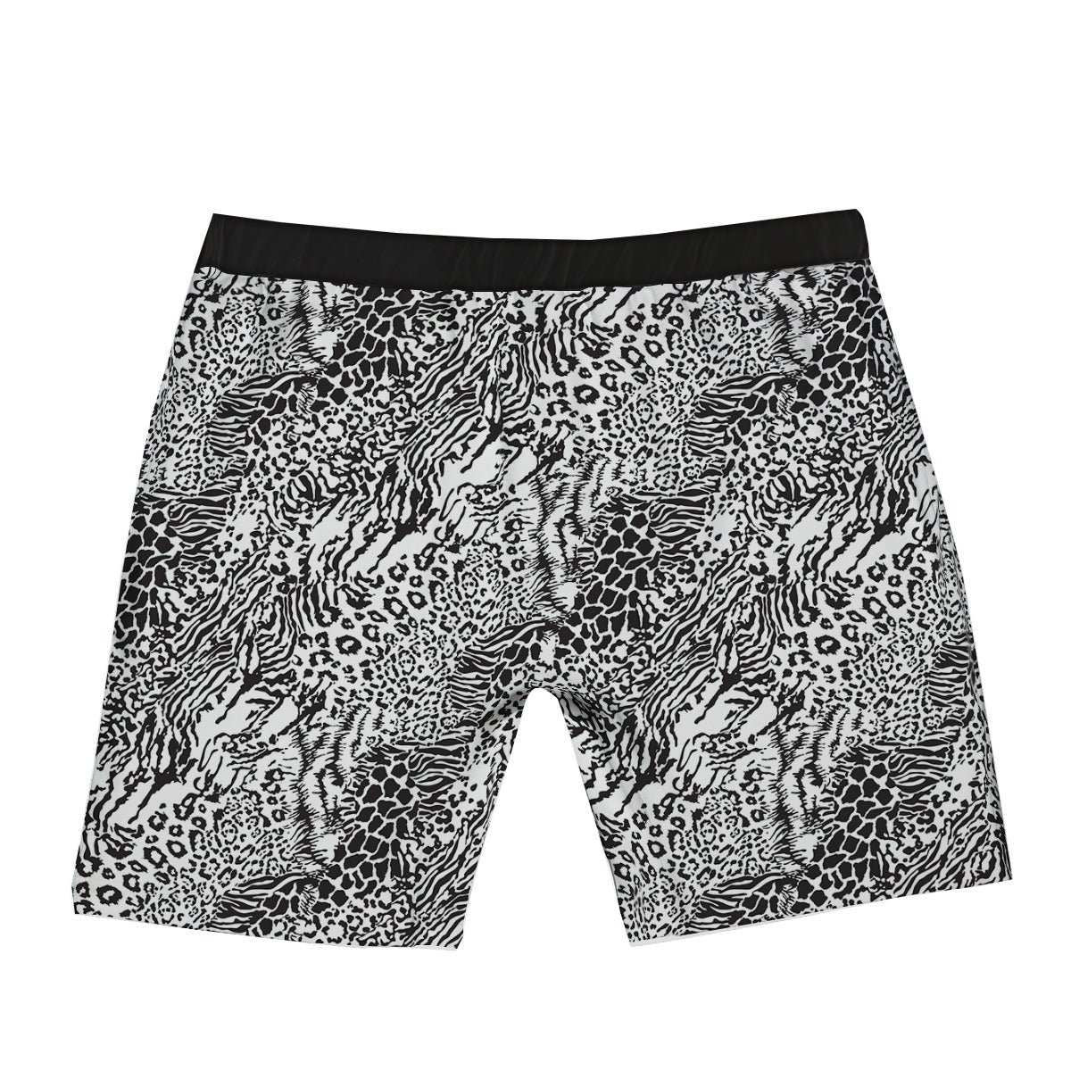 Patchwork Black White Animal Skins Print Pattern Boxer Briefs-grizzshop