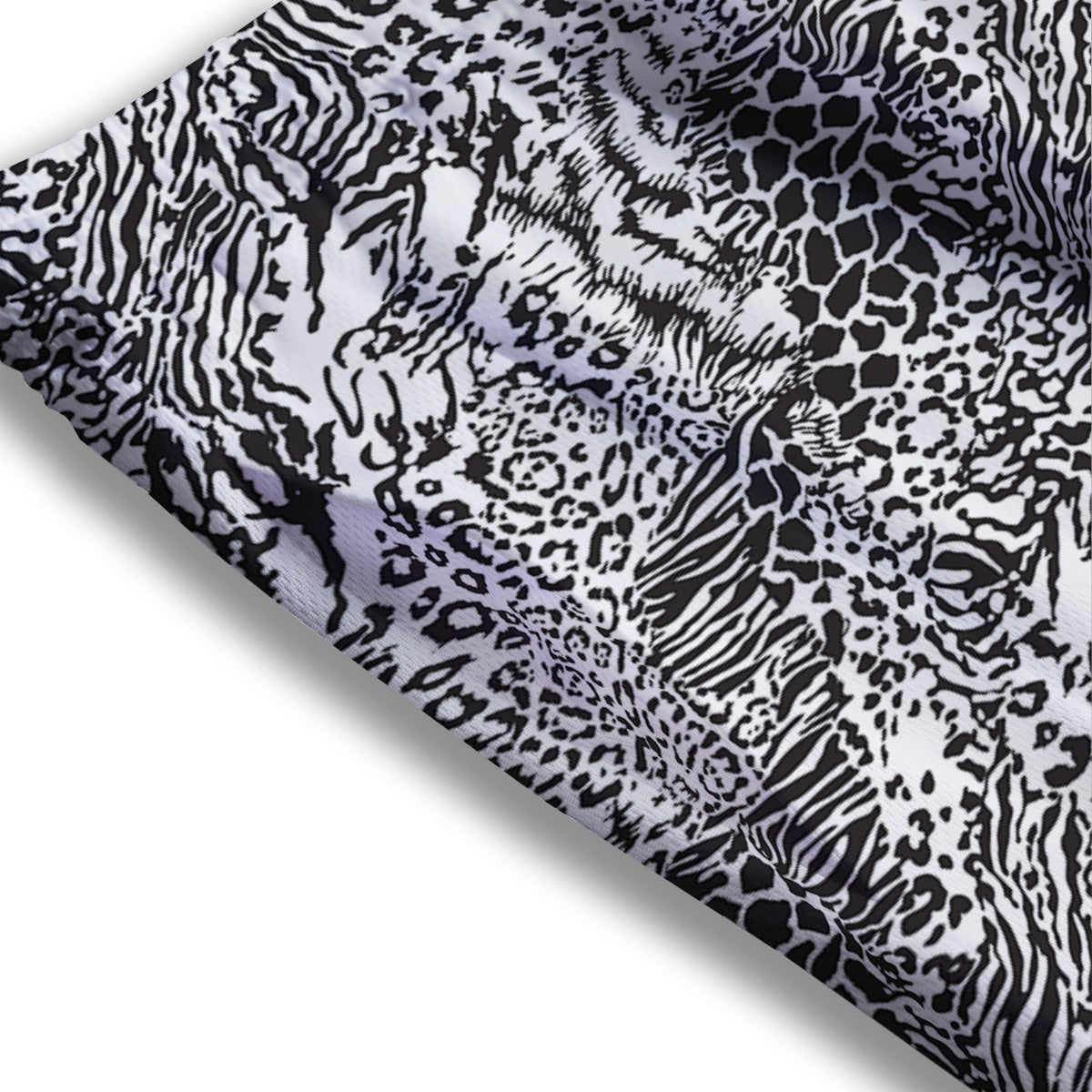 Pinscher Doberman Print Pattern Mesh Shorts