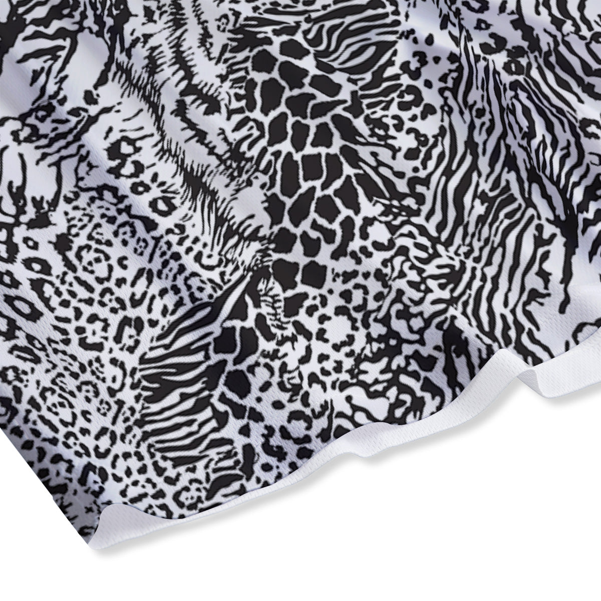 Pinscher Doberman Print Pattern Mesh Shorts