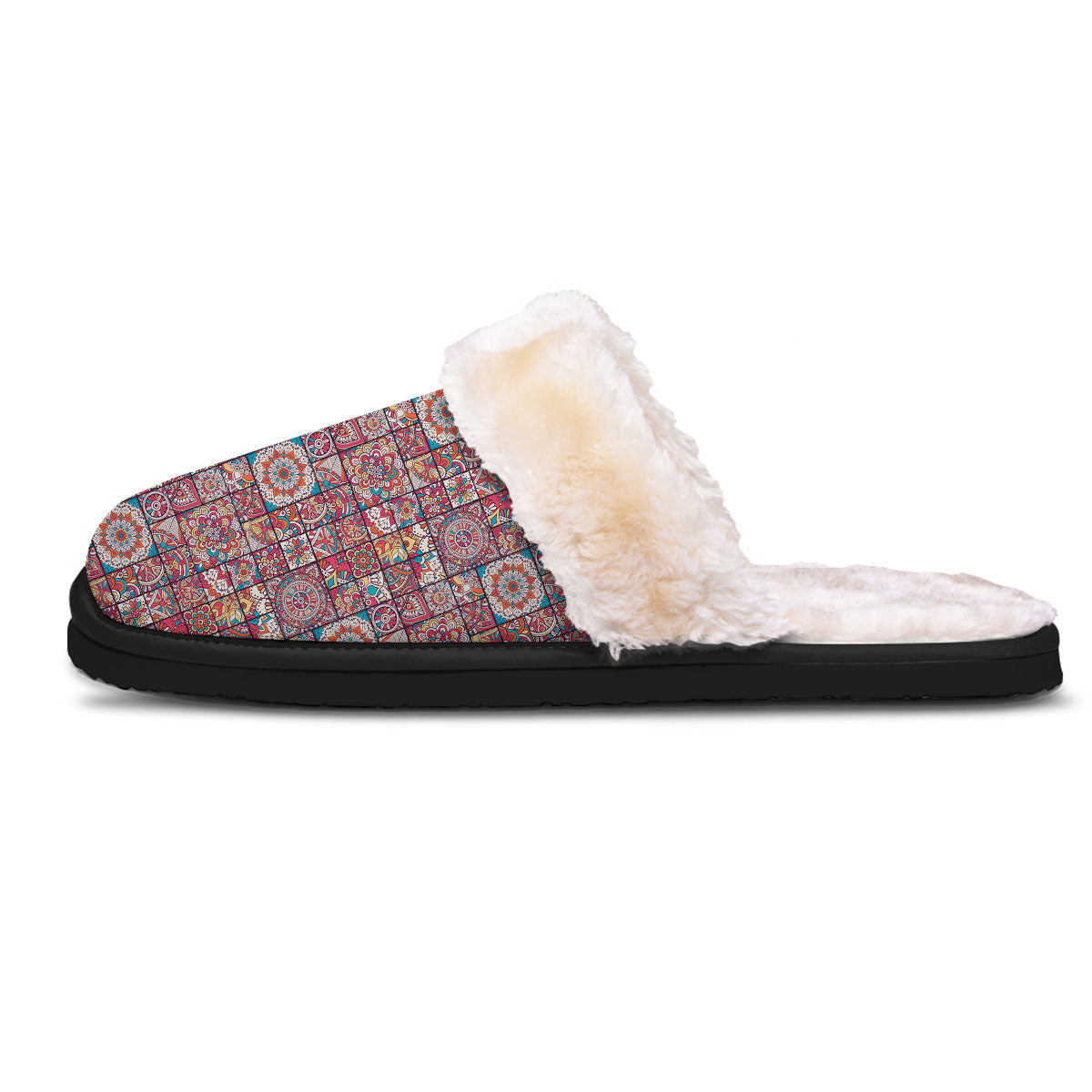 Patchwork Bohemian Print Pattern Slippers-grizzshop