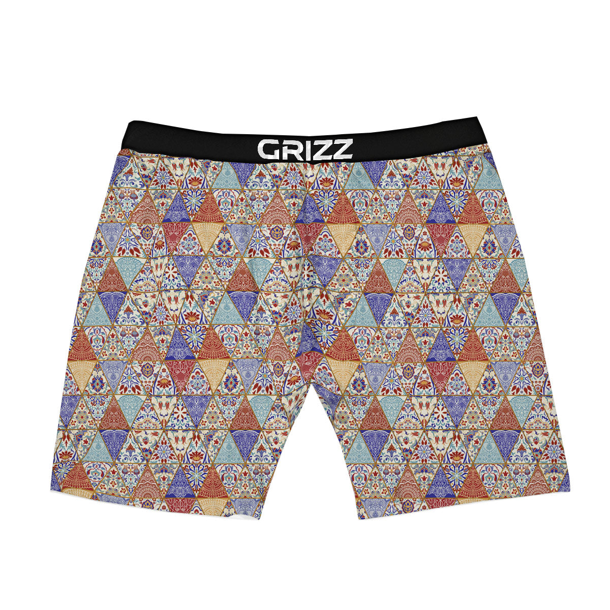 Patchwork Boho Mandala Print Pattern Boxer Briefs-grizzshop