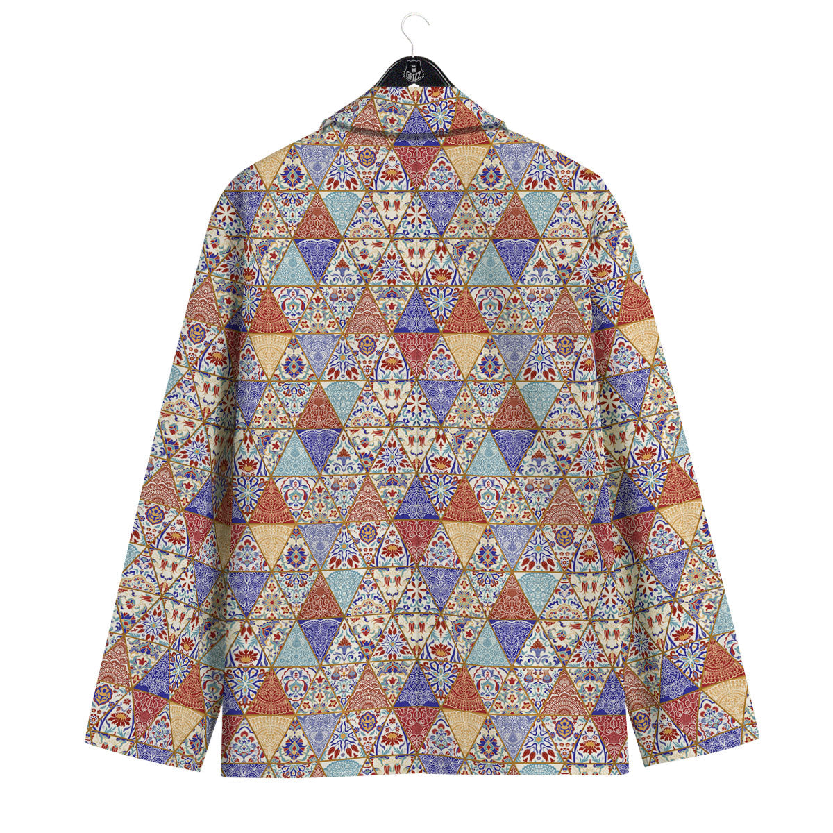 Patchwork Boho Mandala Print Pattern Men's Sport Coat-grizzshop